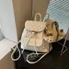 Mochila retrô de bolinhas casual transfronteiriça, novo modelo 2026, mochila versátil para o dia a dia e viagens, bolsa de mão e bolsa de ombro da moda