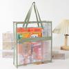 Bolsa de Livro Portátil Bolsa de Armazenamento Impermeável Pasta Transparente Bolsa para Aulas Particulares Armazenamento de Livros de Arquivo Atacado de Fábrica