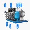 Bomba de agua de frecuencia variable de presión constante equipo de suministro de agua de presión no negativa agua autoabastecida presurizada multietapa alta potencia alta elevación
