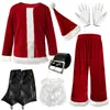 M-4Xl Disfraz Navideño de Talla Grande Transfronterizo Europeo y Americano Disfraz de Papá Noel para Fiesta Navideña Disfraz para Actuación Escénica Cosplay