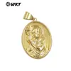 Wt-Jfe144 Escultura de Personagem Único Latão com Textura Avançada Pingente Joias de Venda Quente Exportação Acessórios Feitos à Mão