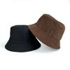 Sombrero de Pescador de Pana para Hombres y Mujeres, Sombrero de Cubo de Color Sólido, Sombrero de Cubo para Exteriores a Prueba de Viento y Cálido Hecho a Medida para Adultos con Ala Grande