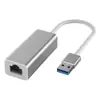 Carcasa Metálica Puerto de Red USB a Rj45 USB 2.0 Tarjeta de Red sin Controlador 100m Tarjeta de Red USB 2.0 100m