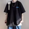 Camiseta blanca de manga corta para hombre, marca de moda nueva para el verano 2026, corte holgado, versátil, simple, camiseta de media manga, ropa para hombre