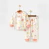 Conjunto de Roupa Íntima de Algodão Infantil para Primavera e Outono, Roupa de Outono para Bebê, Conjuntos Separados de Outono para Meninos e Meninas, Camada Base Personalizada para Bebês