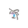 Nuevo lazo de diamantes para decoración de uñas, joyería ligera de lujo con diamantes octogonales, accesorios metálicos para uñas, venta al por mayor, ZS2848