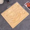 Tablero de Diseño para Ensartar Cuentas Budistas 108 y Joyería DIY para Pulseras, Collares y Tablero con Escala de Medición