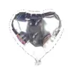 Gadget de Confesión de Propuesta Globos de Papel de Aluminio en Forma de Corazón de 18 Pulgadas Decoración para Boda Fiesta de Cumpleaños Arreglo Globos de Papel de Aluminio en Forma de Corazón