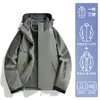 Chaqueta Tres en Uno para Hombre y Mujer, Forro Polar, Cortavientos e Impermeable, Chaqueta de Montañismo Xizang para Exteriores, Chaqueta Funcional con Logotipo Estampado