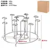 Grelha para churrasco de air fryer, rack vertical para espetinhos de aço inoxidável 304, rack desidratador, suporte para churrasco, rack para torrar pão