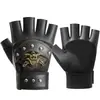 Guantes de medio dedo para primavera y verano para hombre, adecuados para motociclismo, rock, steampunk, baile callejero, acrobacias, deportes al aire libre y ciclismo