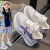 Sapatos Versáteis para Meninas, Novos Modelos de Primavera, Tênis Esportivos Infantis, Tênis da Moda para Meninas, Tênis Estilo "Dad Shoes" para Crianças Maiores, Tênis Tendência Forrest Gump