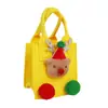 2026 Nueva Bolsa de Fieltro Navideña Bolso Tote Pequeño Bolsa de Regalo para Nochebuena Bolso de Mano de Fieltro para Dulces Infantiles