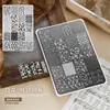 Nova Placa de Carimbo para Nail Art Desenho Animado Kt Planta Flor Coração Estilo Chinês Floral Laço Gel de Transferência Modelo Especial