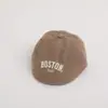 Boina Casual de Veludo Cotele Estilo Japonês para Crianças, Boné Bico de Pato para Meninas, Boné de Primavera e Outono para Crianças, Boné de Baseball para Meninos