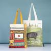 Personalización de Bolsa de Lona del Fabricante, Personalización de Patrón de Logotipo en Lote Pequeño, Personalización de Bolsa de Lona, Bolso de Mano Ecológico con Cremallera
