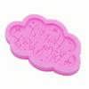 Nubes de goteo de pegamento UV de azúcar convertido en feliz cumpleaños, jabón hecho a mano DIY, decoración de pastel, galleta, pastel, tarjeta, punto