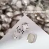 Rhinestones Blancos de Espalda Puntiaguda para Uñas, Deslumbrantes Rhinestones de Vidrio Blancos Transparentes Gruesos Cuadrados Irregulares con Forma de Corazón en Forma de Caramelo de Roca para Decoración de Uñas