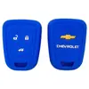 Adequado para Chevrolet Aveo Chave Reta de 3 Botões Capa de Silicone para Chave Remota Bolsa para Chave Remota Chevrolet Aveo