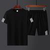Traje Esportivo de Corrida de Verão Masculino Solto Secagem Rápida Manga Curta Shorts Traje Casual Tendência Tamanho Grande Traje de Comércio Exterior