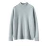 Suéter de cachemira de cuello alto para mujer 100% cachemira pura invierno grueso cálido estilo holgado versátil suéter básico de punto