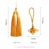 [Boleto Especial Gratuito] Nudo Chino Auspicioso de Color Sólido con Doble Borla, Bolsita Aromática, Adorno Colgante, Accesorio para Colgar en el Coche Venta al por Mayor