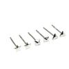 Pendientes de plata de ley S925 para mujer, con orificios para las orejas, con forma de palillo, de plata, sencillos, mini, pequeños, con aguja antibloqueo para el cartílago.