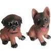 Brinquedo de Borracha Cãozinho Lobo Simulação Pug Aperte Chamada de Voz Brinquedo Latindo Cão Cão de Estimação Brinquedo de Apertar