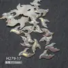 Abalorios para Uñas con Forma de Estrella de Mar y Concha Aurora Serie Océano Concha Resina Accesorios para Uñas DIY Decoración de Uñas Portátil