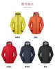 Chaqueta de Trabajo con Logo Impreso Personalizado Otoño e Invierno Exterior de Una Sola Capa para Grupo Corporativo con Capucha Cortavientos Chaqueta de Trabajo