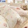 Juego de cama de cuatro piezas de algodón puro 100 Funda de edredón Sábanas de cama Juego de tres piezas para dormitorio Cama Sábanas 2025 Nuevo estilo