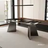 Soporte de Pata de Mesa de Lujo Ligero, Pata de Mesa de Piedra de Lujo, Base de Mesa de Comedor de Acero Inoxidable, Base de Mesa de Café de Pizarra, Pata de Escritorio de Oficina de Mármol