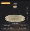 Lustre de Cristal de Luxo Leve Italiano para Sala de Estar Simples de Alto Padrão para Villa Sala de Jantar Quarto Hall Lâmpada Principal 2024 Novo