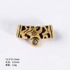 Transfronteiriço venda quente de três vias spacer beads Yiwu Acessórios oco cotovelo liga jóias diy material pulseira colar acessórios