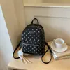 Mochila fresca y linda de lunares, alto valor estético, estilo japonés, moderna para estudiantes de secundaria y preparatoria, adecuada para viajar, mochila adorable