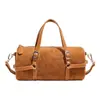 Bolso Bandolera Retro Estilo Coreano Mate Bolso de Bowling para Mujer Otoño 2025 Nuevo Estilo de Gama Alta Bolso de Hombro Único Cruzado