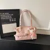 Bolsa de Axila Grande Capacidade Estilo Coreano Nicho para Mulheres, Bolsa de Trabalho, Novo Modelo 2026, Bolsa Tote Simples, Bolsa de Ombro Cor Sólida