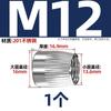 Tuerca cónica de acero inoxidable 304/201 moleteada de expansión por implosión antideslizante tapa de tornillo hembra cónica M6M8M10M12mm