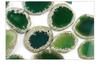 Pingente de peça de paisagem de ágata, ornamentos de corrente de suéter, cor natural, peça de carrilhão de vento de ágata, peças de ágata, ornamentos, ornamentos