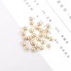10 cuentas redondas de silicona de cobre para colgar, collar con ajuste elástico de longitud, accesorios de joyería hechos a mano. AliExpress