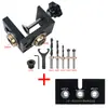 Localizador de Taladro Tres en Uno Abridor de Agujeros para Conector de Tarugo de Mueble Herramienta de Taladrado para Carpintería para Unir Tableros