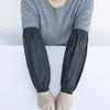 Mangas de Cuero Impermeables Resistentes al Desgaste Engrosadas Estilo Extendido para Hombres y Mujeres Adultos Sobremangas de Cuero Suave a Prueba de Aceite Mangas de Trabajo para Lavar Platos