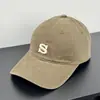 Gorra de béisbol coreana de nicho con bordado de la letra S, gorra de pico de pato, sombrero unisex de protección solar diaria, hace que la cara se vea más pequeña, sombrero para viajes y desplazamientos