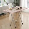 Mesa Dobrável Simples para Casa Pequeno Apartamento Mesa de Jantar Pequena Mesa de Estudo para Estudante Quarto Portátil Barra Paralela Mesa de Empurrar para Chão