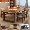 Mesa de estudio tradicional china, escritorio, mesa de caligrafía, núcleo de madera maciza, mesa de arte para clase de entrenamiento, mesa para ajedrez y Go, mesa y sillas de entrenamiento