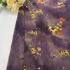 Tejido de Brocado Brillante Estampado de Seda Xiangyun con Patrón de Flores y Pájaros Auspiciosos para Vestidos Qipao de Mujeres de Mediana Edad y Mayores