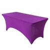 Toalha de mesa retangular elástica de poliéster para comércio exterior transfronteiriço Capa de mesa de coquetel Capa de mesa elástica para festa ao ar livre para casamento