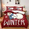 Temu Conjunto de Roupa de Cama de Três Peças de Natal Boneco de Neve de Natal Rena Decoração de Casa Conjunto de Roupa de Cama de Três Peças Pode Ser Enviado Jit