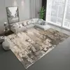 Estilo Minimalista Abstrato Quarto Sala de Estar Sofá Mesa de Centro Tapete Veludo Cristalino Tapete Completo Grande Área Antiderrapante Remoção de Poeira Tapete de Chão