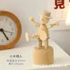 Nuevos Adornos de Escritorio para Dormitorio Creativos de Bricolaje Animales de Embrión Blanco Adornos Decorativos Móviles de Madera Artesanías de Madera